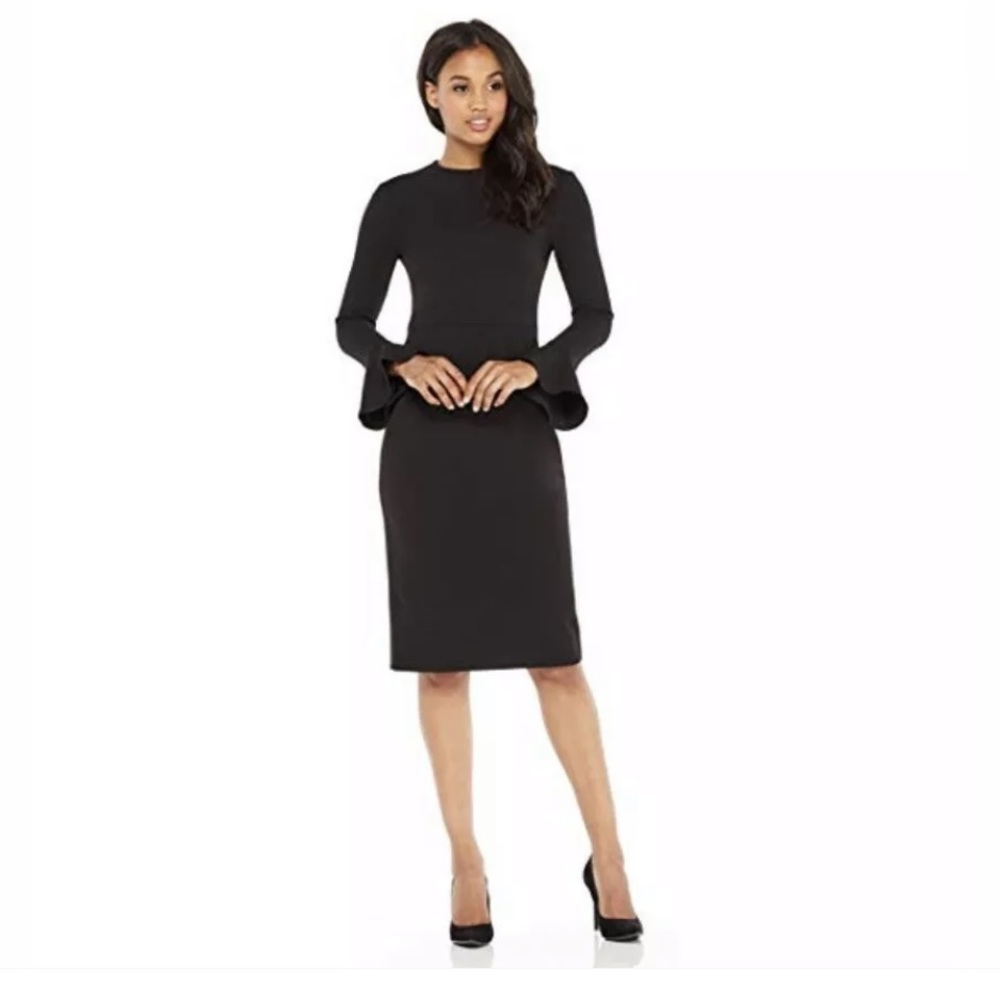 Maggy London Kaye Black Midi Dress